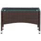 Tavolino da Caffè Marrone 60x40x36 cm in Polyrattan Tavolino da Caffè Marrone 60x40x36 cm in Polyrattan