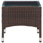 Tavolino da Caffè Marrone 60x40x36 cm in Polyrattan Tavolino da Caffè Marrone 60x40x36 cm in Polyrattan