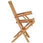 Sedie da Giardino con Cuscini Azzurro 4 pz in Massello di Teak Sedie da Giardino con Cuscini Azzurro 4 pz in Massello di Teak