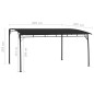 Tenda Parasole da Giardino 4x3x2,55 m Antracite Tenda Parasole da Giardino 4x3x2,55 m Antracite