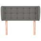 Testiera ad Orecchio Grigio Scuro 103x23x78/88 cm in Tessuto Testiera ad Orecchio Grigio Scuro 103x23x78/88 cm in Tessuto