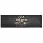 vidaXL Tappeto da Cucina Lavabile Nero Cucina 60x180 cm Velluto
