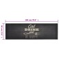 vidaXL Tappeto da Cucina Lavabile Nero Cucina 60x180 cm Velluto