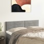 vidaXL Testiere 2 pz Grigio Chiaro 72x5x78/88 cm in Velluto vidaXL Testiere 2 pz Grigio Chiaro 72x5x78/88 cm in Velluto