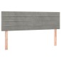 vidaXL Testiere 2 pz Grigio Chiaro 72x5x78/88 cm in Velluto vidaXL Testiere 2 pz Grigio Chiaro 72x5x78/88 cm in Velluto