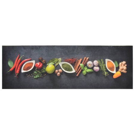 Tappeto da Cucina Lavabile Spezie 60x180 cm Velluto