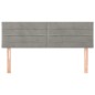vidaXL Testiere 2 pz Grigio Chiaro 72x5x78/88 cm in Velluto vidaXL Testiere 2 pz Grigio Chiaro 72x5x78/88 cm in Velluto