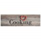 vidaXL Tappeto da Cucina Lavabile Grigio Cucinare 45x150 cm Velluto vidaXL Tappeto da Cucina Lavabile Grigio Cucinare 45x150 cm Velluto