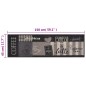 Tappeto da Cucina Lavabile Nero Caffè 45x150 cm Velluto Tappeto da Cucina Lavabile Nero Caffè 45x150 cm Velluto