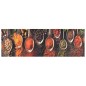 vidaXL Tappeto da Cucina Lavabile Cucchiai e Spezie 60x180 cm Velluto vidaXL Tappeto da Cucina Lavabile Cucchiai e Spezie 60x180 cm Velluto