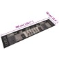 Tappeto da Cucina Lavabile Nero Caffè 60x300 cm Velluto Tappeto da Cucina Lavabile Nero Caffè 60x300 cm Velluto