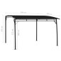 Tenda Parasole da Giardino 3x3x2,55 m Antracite Tenda Parasole da Giardino 3x3x2,55 m Antracite