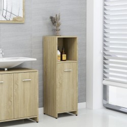 Armadio da Bagno Rovere Sonoma 30x30x95 cm in Truciolato