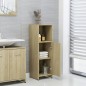 Armadio da Bagno Rovere Sonoma 30x30x95 cm in Truciolato Armadio da Bagno Rovere Sonoma 30x30x95 cm in Truciolato