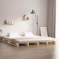 Letto a Pallet 120x190 cm Legno Massello Pino 4FT Small Double Letto a Pallet 120x190 cm Legno Massello Pino 4FT Small Double