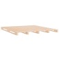 Letto a Pallet 120x190 cm Legno Massello Pino 4FT Small Double Letto a Pallet 120x190 cm Legno Massello Pino 4FT Small Double
