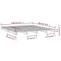 Letto a Pallet 120x190 cm Legno Massello Pino 4FT Small Double Letto a Pallet 120x190 cm Legno Massello Pino 4FT Small Double