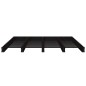 Letto a Pallet Nero 120x190 cm Massello Pino 4FT Small Double