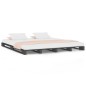 Letto a Pallet Grigio 120x190 cm Massello Pino 4FT Small Double Letto a Pallet Grigio 120x190 cm Massello Pino 4FT Small Double