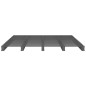 Letto a Pallet Grigio 120x190 cm Massello Pino 4FT Small Double Letto a Pallet Grigio 120x190 cm Massello Pino 4FT Small Double