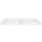 Letto a Pallet Bianco 120x190 cm Massello Pino 4FT Small Double Letto a Pallet Bianco 120x190 cm Massello Pino 4FT Small Double