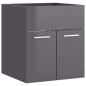 Mobile Sottolavabo Grigio Lucido 41x38,5x46 cm in Truciolato Mobile Sottolavabo Grigio Lucido 41x38,5x46 cm in Truciolato
