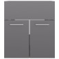 Mobile Sottolavabo Grigio Lucido 41x38,5x46 cm in Truciolato Mobile Sottolavabo Grigio Lucido 41x38,5x46 cm in Truciolato