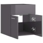 Mobile Sottolavabo Grigio Lucido 41x38,5x46 cm in Truciolato Mobile Sottolavabo Grigio Lucido 41x38,5x46 cm in Truciolato