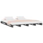 Letto a Pallet Grigio 135x190 cm Massello di Pino 4FT6 Double Letto a Pallet Grigio 135x190 cm Massello di Pino 4FT6 Double