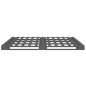 Letto a Pallet Grigio 135x190 cm Massello di Pino 4FT6 Double Letto a Pallet Grigio 135x190 cm Massello di Pino 4FT6 Double