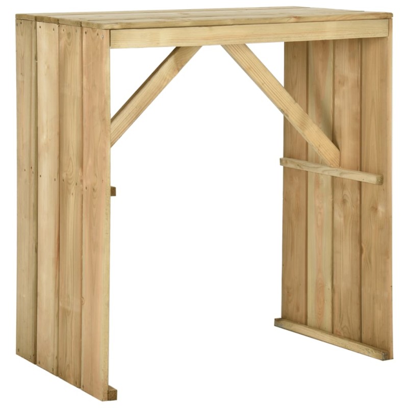 Tavolo da Bar 100x60x110 cm in Legno di Pino Impregnato Tavolo da Bar 100x60x110 cm in Legno di Pino Impregnato