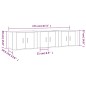 Mobili Porta TV a Parete 3 pz Bianco Lucido 57x34,5x40 cm Mobili Porta TV a Parete 3 pz Bianco Lucido 57x34,5x40 cm