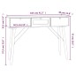 Tavolino Consolle con Cassetti 105x30x75 cm Legno Multistrato Tavolino Consolle con Cassetti 105x30x75 cm Legno Multistrato