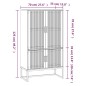 vidaXL Credenza Bianca 70x35x125 cm in Legno Multistrato vidaXL Credenza Bianca 70x35x125 cm in Legno Multistrato