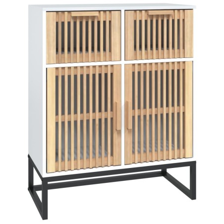 vidaXL Credenza Bianca 60x30x75 cm in Legno Multistrato