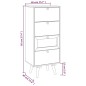 Credenza con Cassetti 40x30x95 cm in Legno Multistrato Credenza con Cassetti 40x30x95 cm in Legno Multistrato
