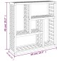 vidaXL Mensola da Parete 49x15x49 cm in Legno Massello di Noce