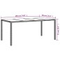 Set da Pranzo da Giardino 7 pz con Cuscini in Polyrattan Bianco