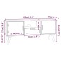 vidaXL Mobile Porta TV con Ante 105x30x45 cm in Legno Multistrato vidaXL Mobile Porta TV con Ante 105x30x45 cm in Legno Multistrato