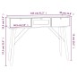 Tavolino Consolle con Cassetti 105x30x75 cm Legno Multistrato Tavolino Consolle con Cassetti 105x30x75 cm Legno Multistrato