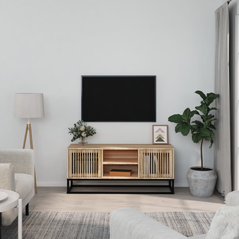 vidaXL Mobile Porta TV 105x30x45 cm in Legno Multistrato e Ferro vidaXL Mobile Porta TV 105x30x45 cm in Legno Multistrato e Ferro