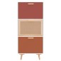 Scarpiera Bianca 52x25x120 cm in Legno Multistrato Scarpiera Bianca 52x25x120 cm in Legno Multistrato