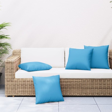 vidaXL Cuscini Decorativi 4 pz Verdi 50x50 cm in Tessuto