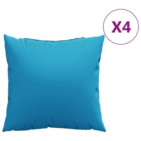 vidaXL Cuscini Decorativi 4 pz Verdi 50x50 cm in Tessuto
