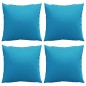 vidaXL Cuscini Decorativi 4 pz Verdi 50x50 cm in Tessuto