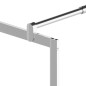 Parete Doccia con Mensola Cromo 90x195cm Vetro ESG e Alluminio Parete Doccia con Mensola Cromo 90x195cm Vetro ESG e Alluminio