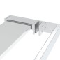 Parete Doccia con Mensola Cromo 90x195cm Vetro ESG e Alluminio Parete Doccia con Mensola Cromo 90x195cm Vetro ESG e Alluminio
