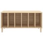 Mobile Porta Dischi Rovere Sonoma 100x38x48cm Legno Multistrato