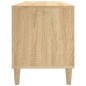 Mobile Porta Dischi Rovere Sonoma 100x38x48cm Legno Multistrato