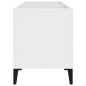 Mobile Porta Dischi Bianco 74,5x38x48 cm in Legno Multistrato